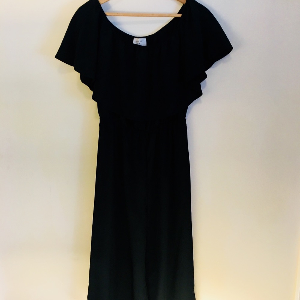 Off the shoulder Black onsie
